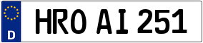 Trailer License Plate